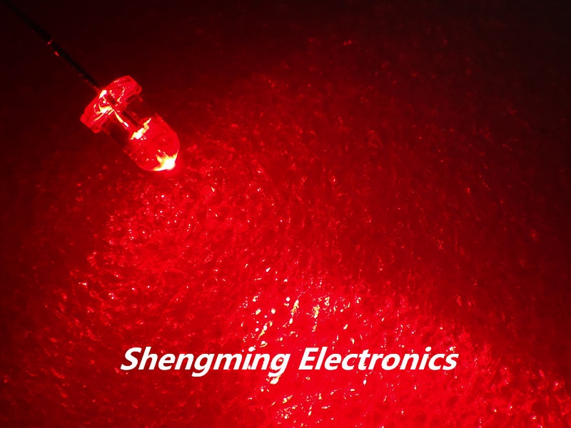 100pcs F3 3mm Red Round LED Light LED water clear