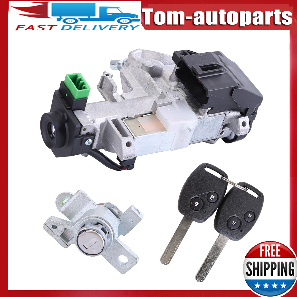 For 2005-2010 Odyssey Ignition Door Lock Cylinder Switch Assembly Set 2 Keys