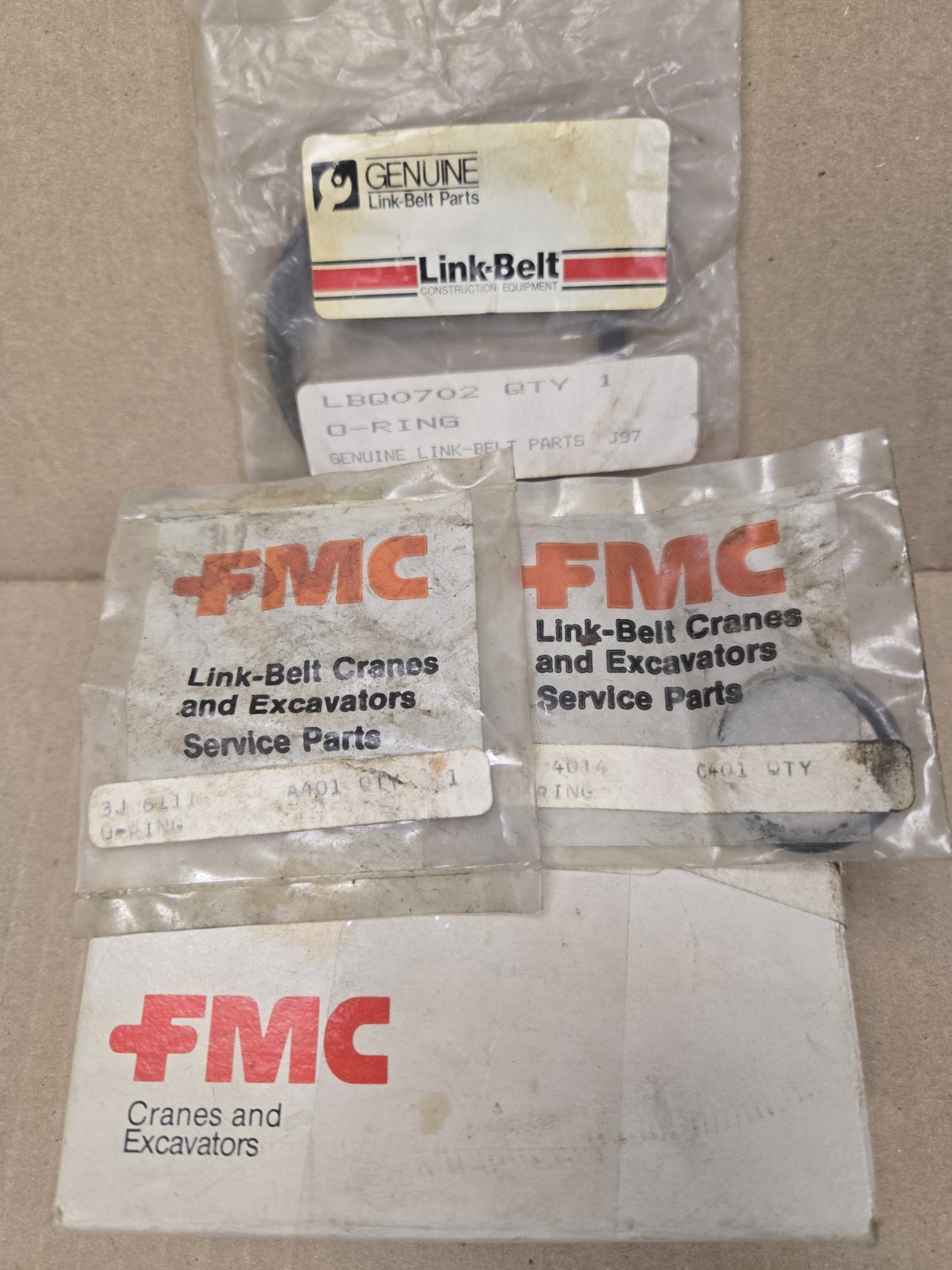 3J6046 NEW FMC LINK BELT BACK UP RING LOT OF 3 FREE SHIPPING!