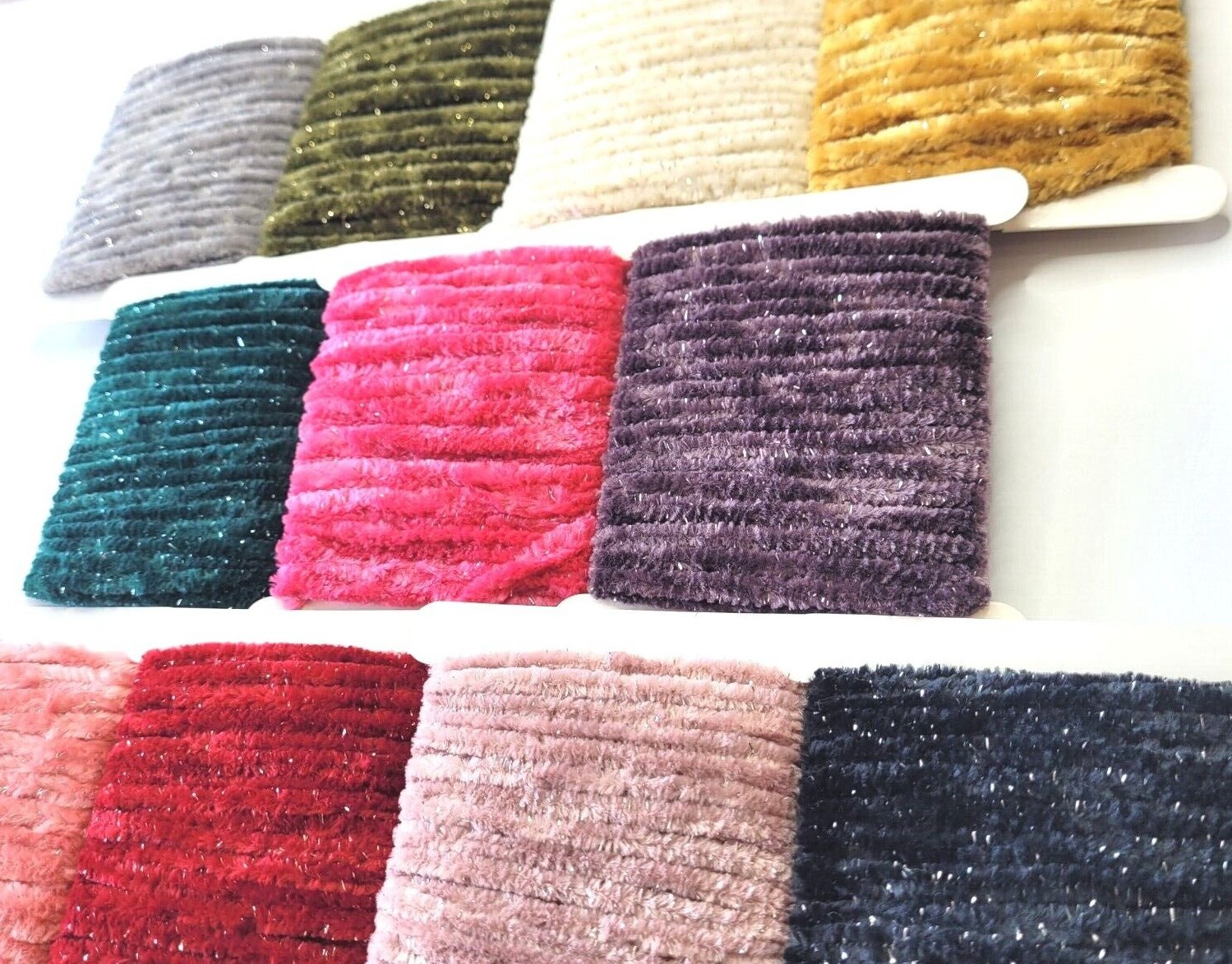 SPARKLE VELVET CHENILLE - Medium - 11 COLORS - Fly Tying Materials - Trout - NEW