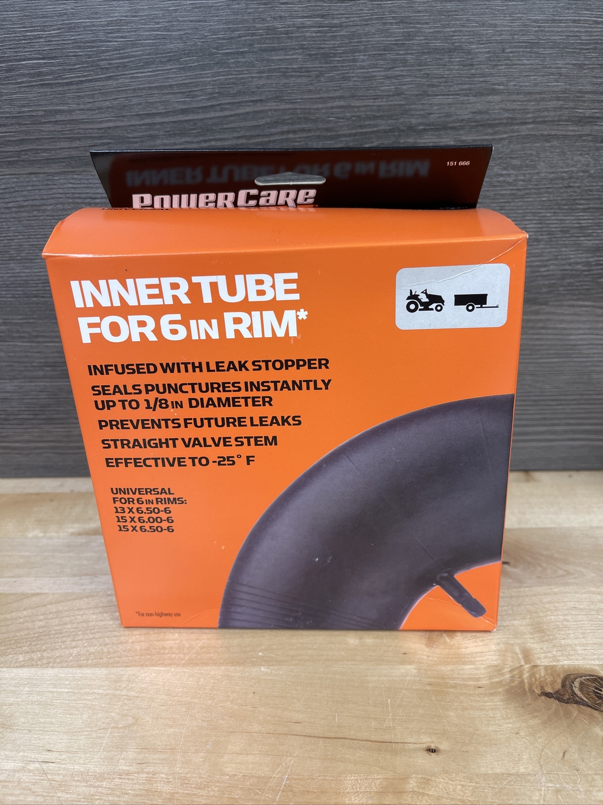 Power are Inner Tube with Leak Stopper for 15 in. Tractor Tire with 6 in Rim New