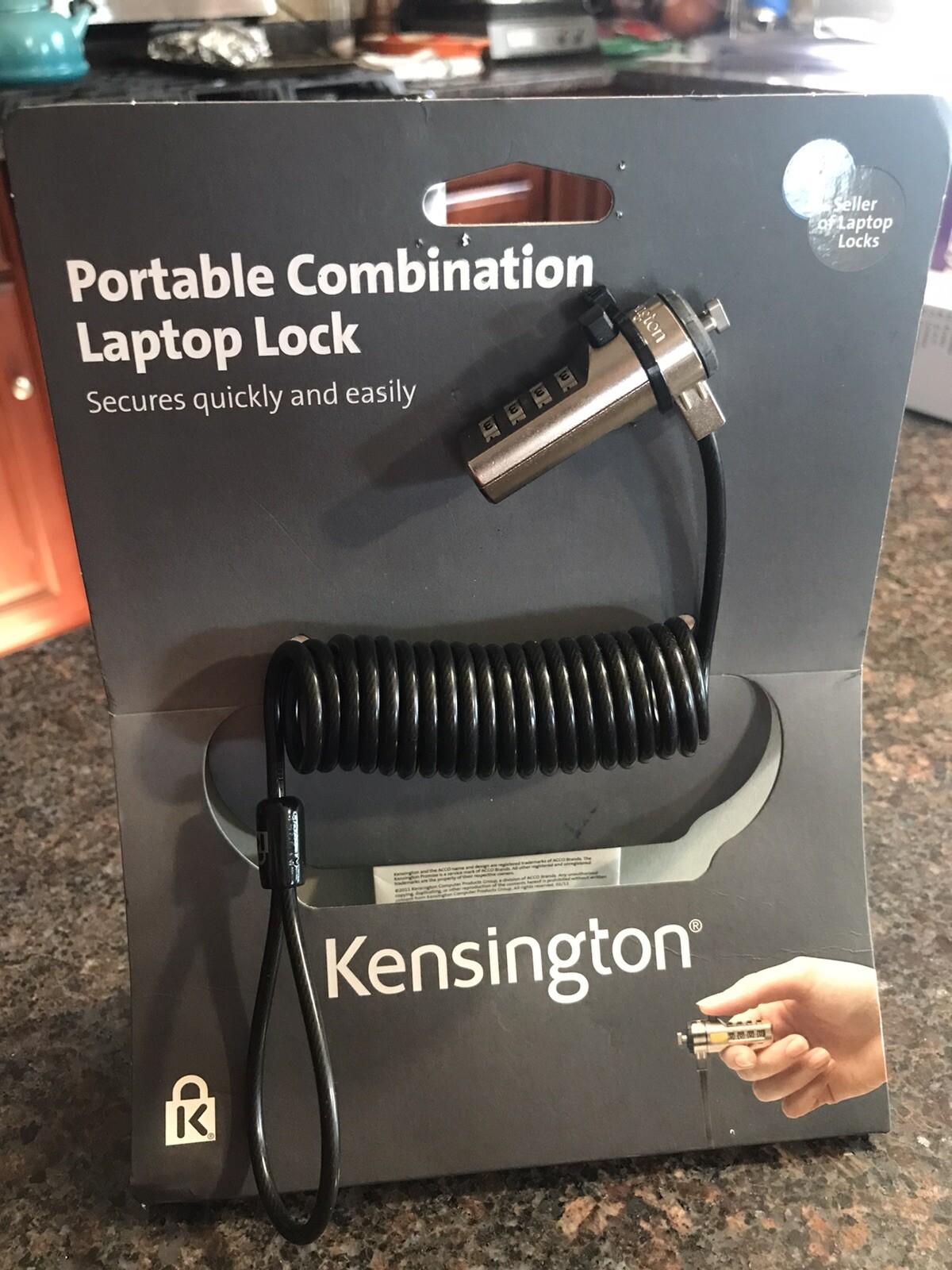 Kensington Portable Combination Laptop Lock