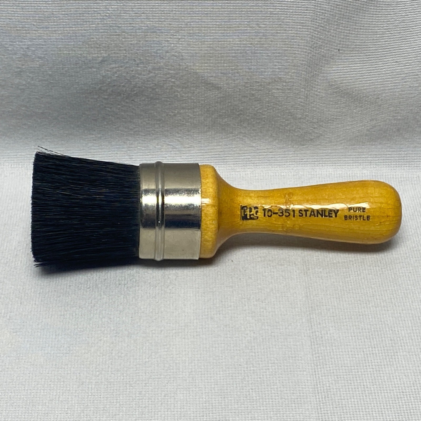 Vintage Stanley PPG 10-351 Pure Bristle Round Paint Brush with Wood Handle