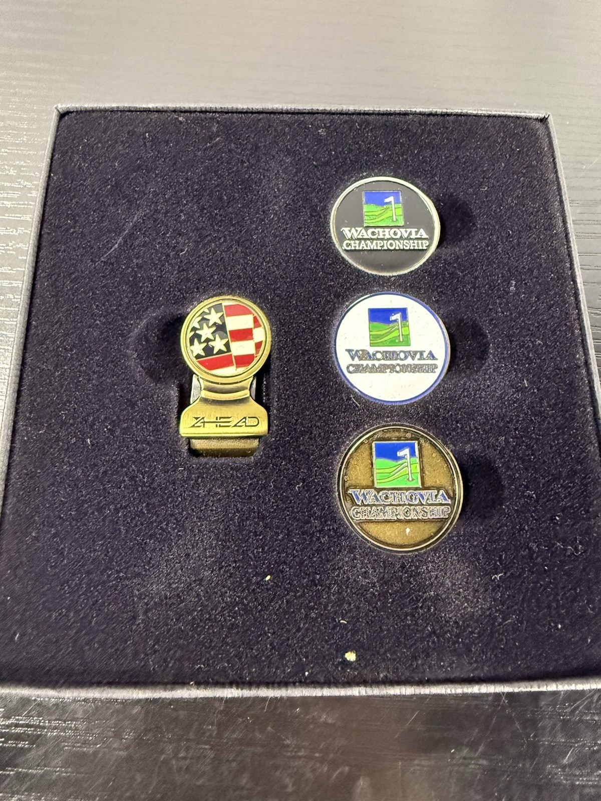 The Wachovia Championship Ball Marker Set Of 3 Quail Hollow Club Charlotte, NC