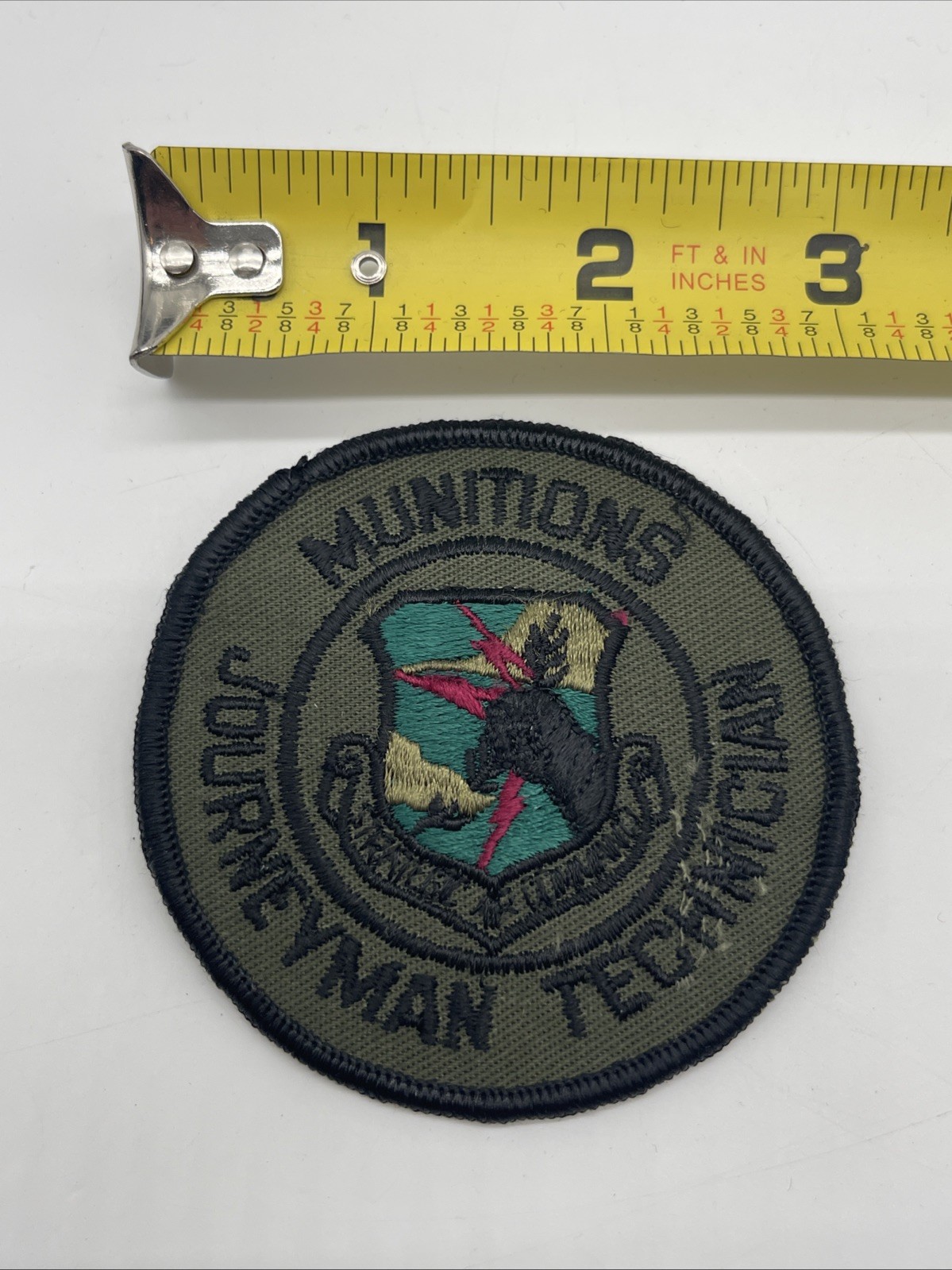 U.S. Military USAF Munitions Journeyman Technician Patch Insignia Subdued ERROR