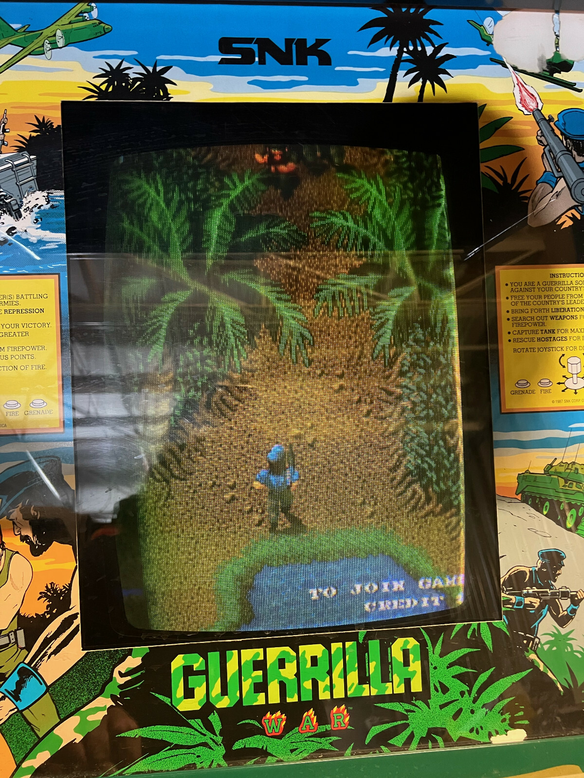 GUERRILLA WAR ARCADE MACHINE by SNK 1987 (Excellent Condition) *RARE*