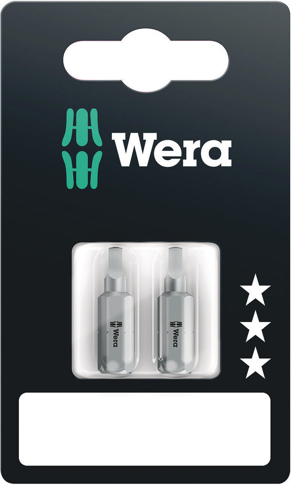 Wera 073075, 868/1 Z SB Square-Plus Bits, # 2 x 25 mm, 2 Pieces