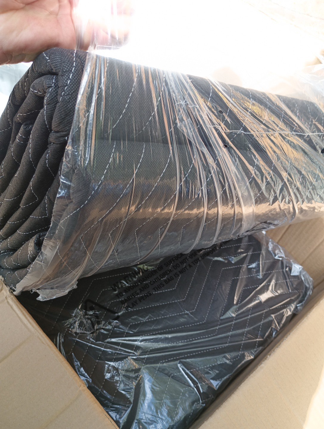 2PCS Large Sound Dampening Blanket,96" x 80" Sound Absorbing Studio