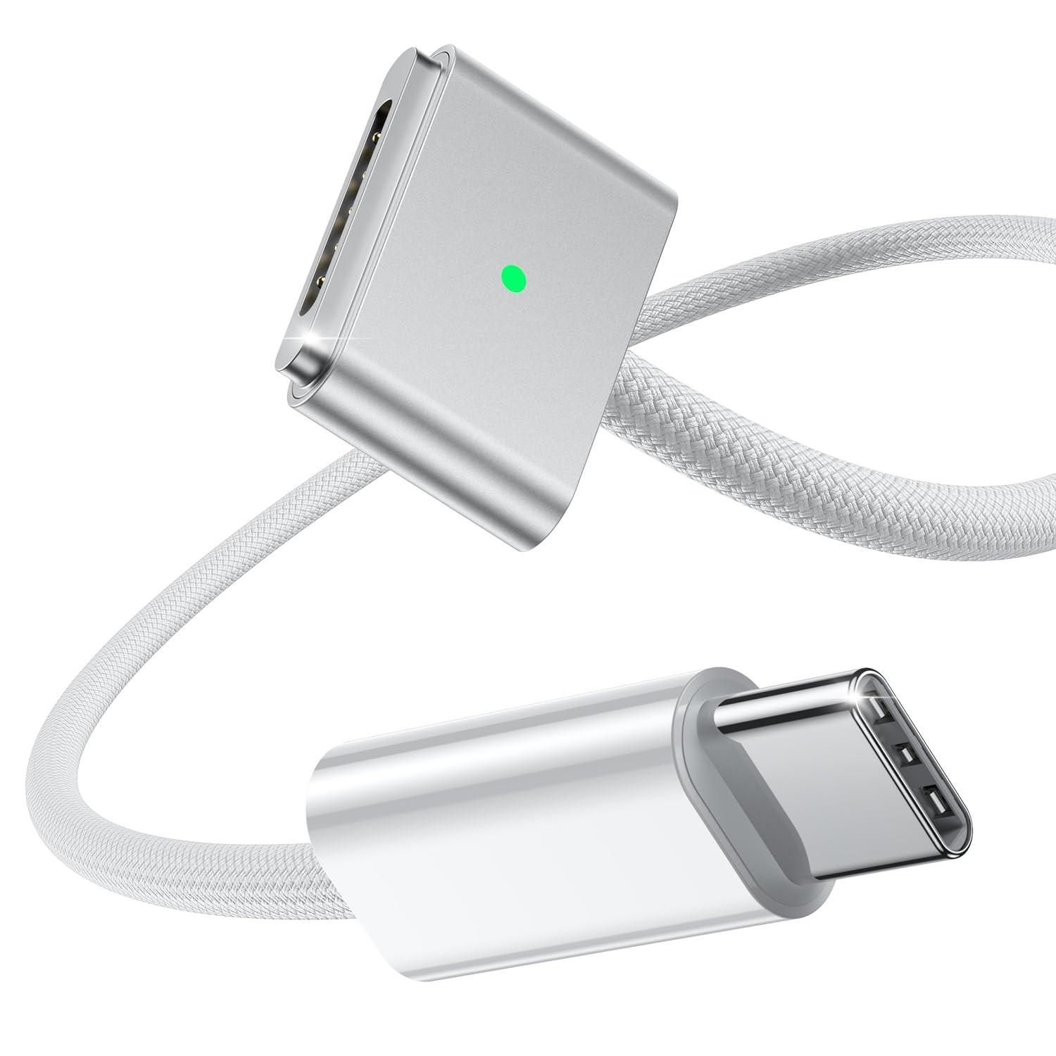 USB-C Magnetic Charging Cable 6.6ft, 140W Fast Charge for MacBook Air/Pro, Braid