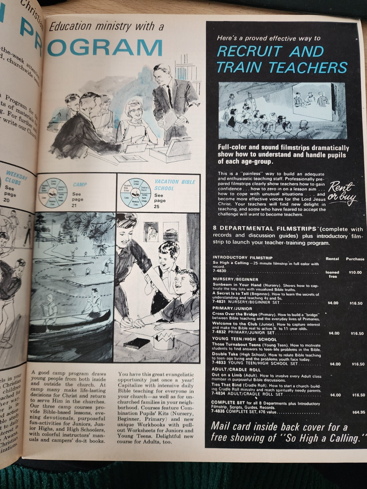 Vintage 1968 Scripture Press Catalog