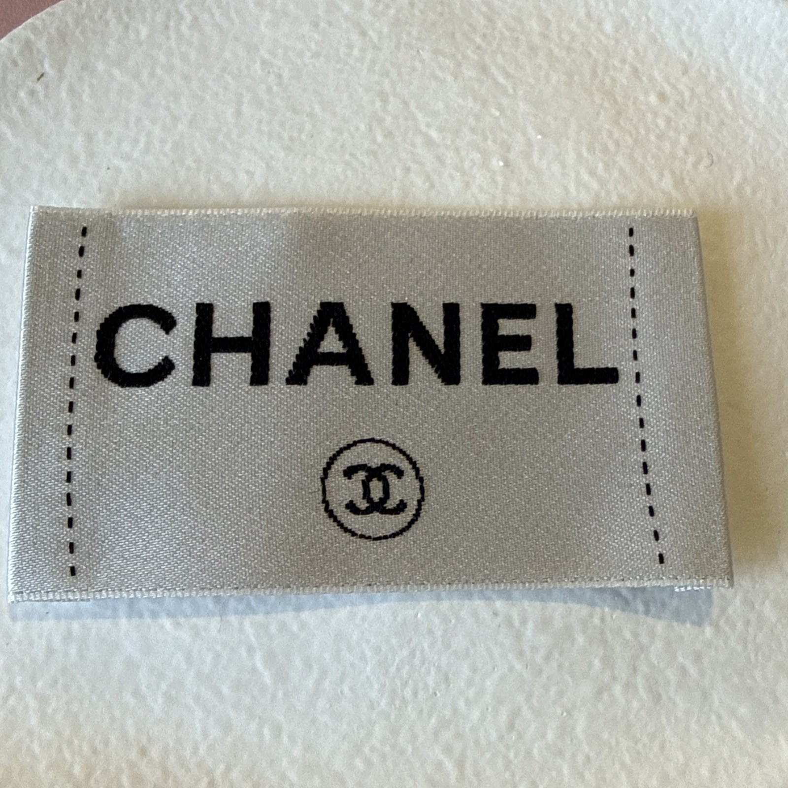 Chanel 1  Designer Tag LABEL Replacement Sewing Accessories 7 X 4 cm