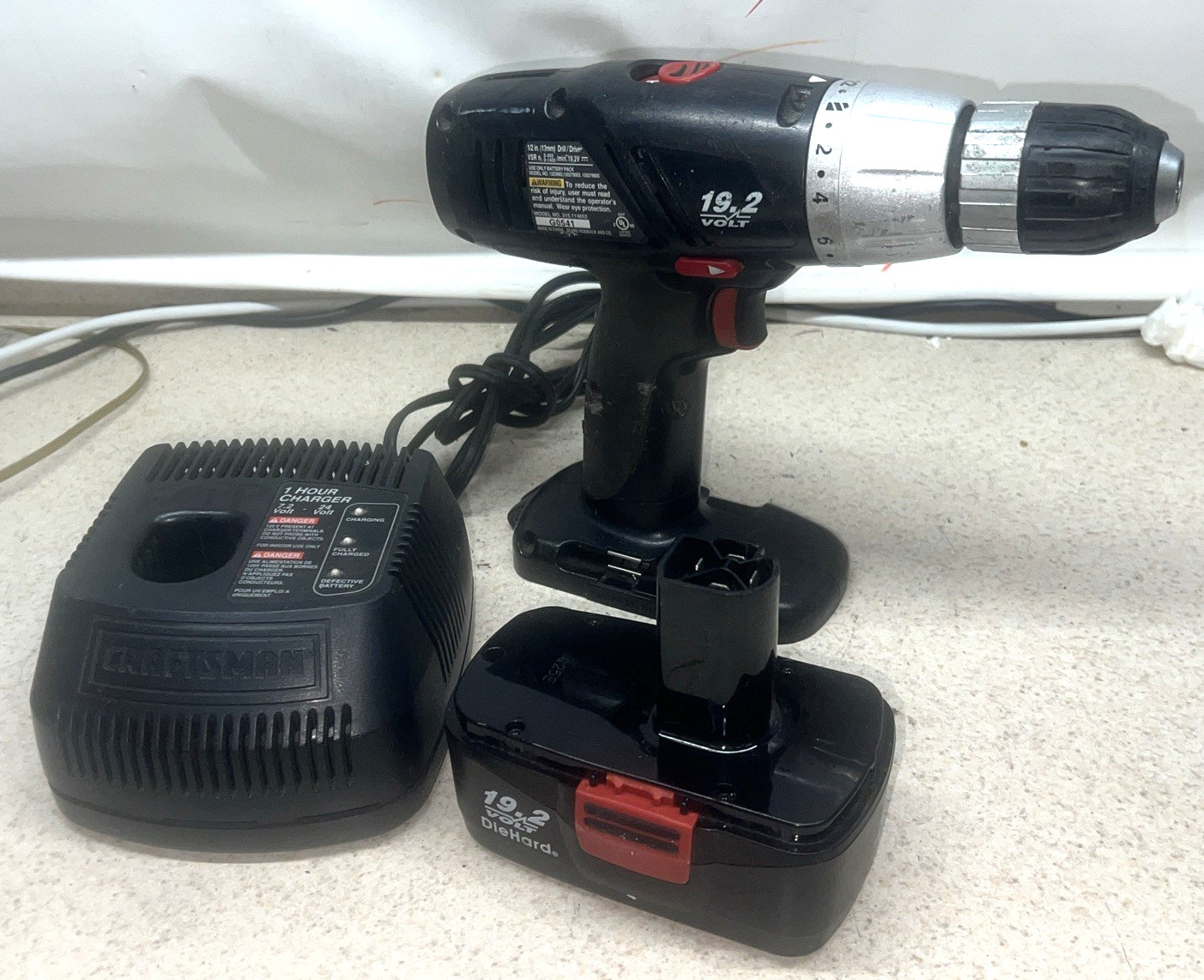 Craftsman 19.2V Wireless Speed Drill Driver, Battery & Charger