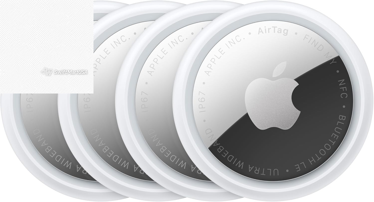 Apple AirTag 2nd Gen 4 Pack Bluetooth Tracker Key Finder Precision Finding White