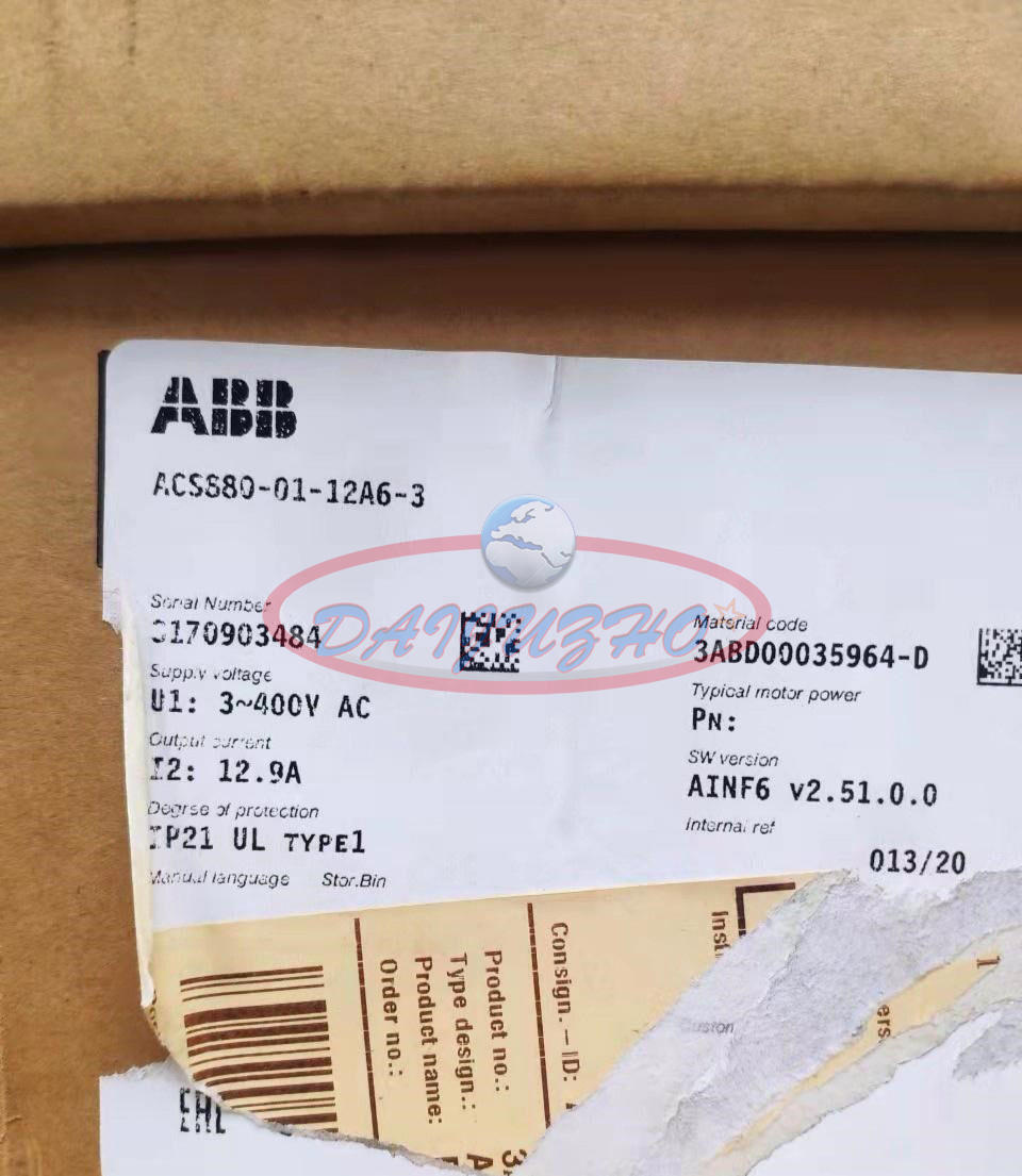 1PCS ABB FREQUENCY CONVERTER INVERTER ACS880-01-12A6-3 NEW