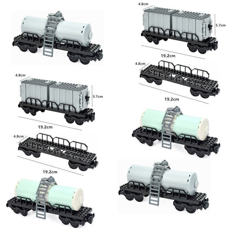 City Railway Freight Train Container 92088 for Lego Building Blocks Bricks DIY