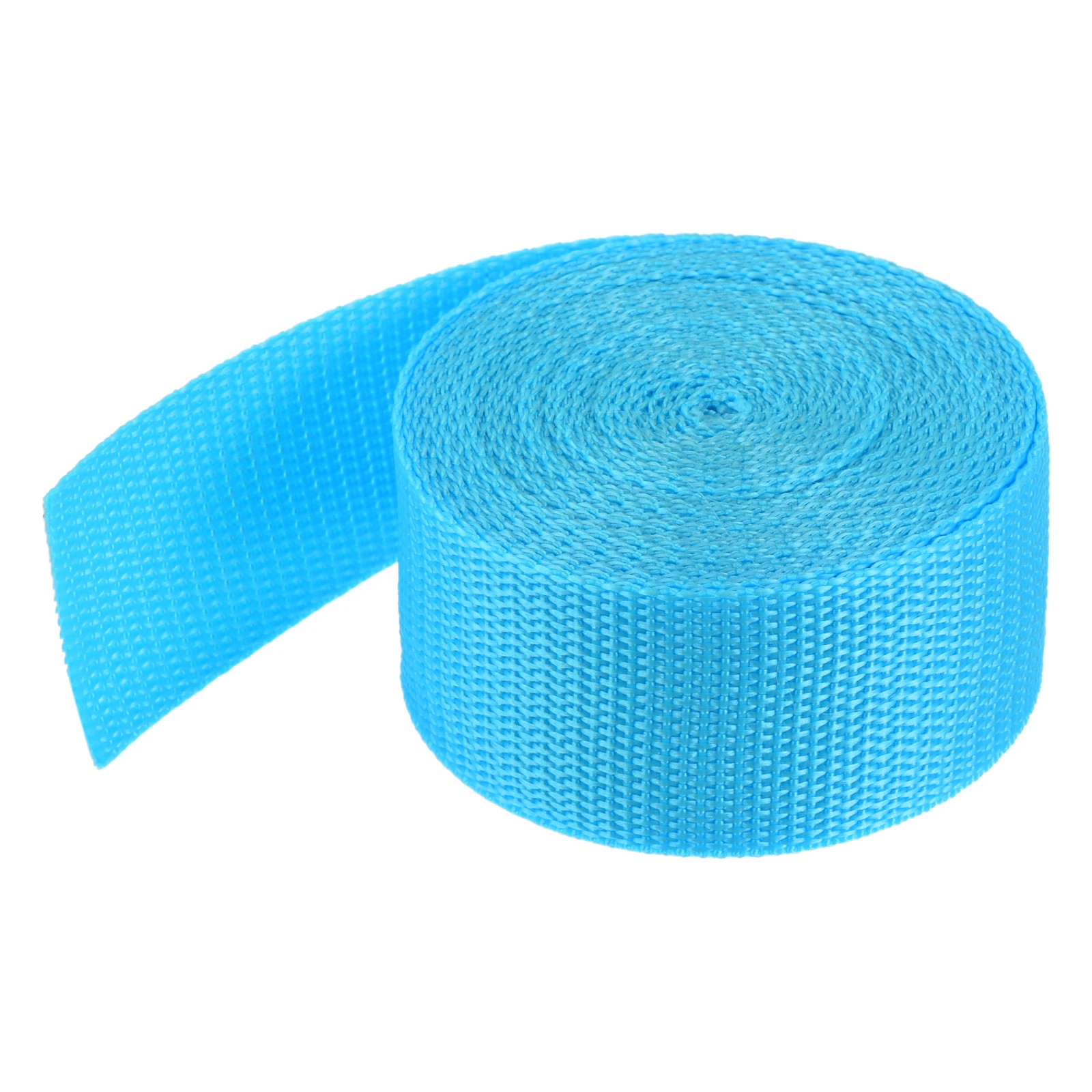 Lightweight Polypropylene Webbing Strap 3.8cm 5 Yard Aquamarine Blue
