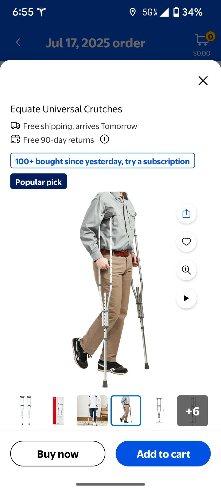 Equate Universal Crutches