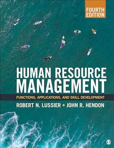 Human Resource Management: - Paperback, by Lussier Robert N.; - Very Good