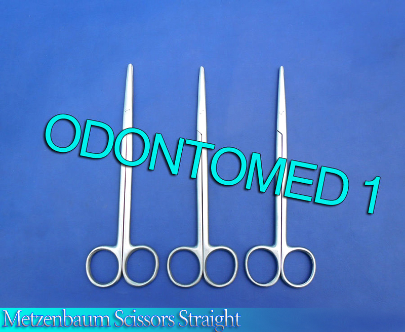 12 METZENBAUM Scissors 5.5" STRAIGHT Surgical Dental Instruments ECONOMY GRADE