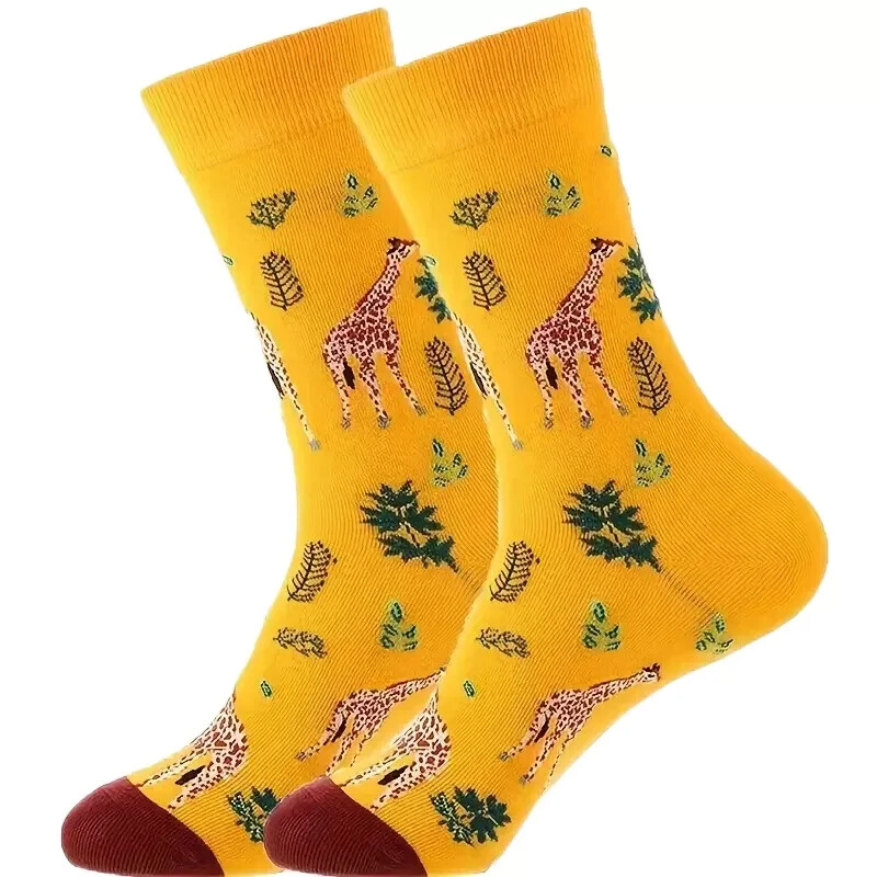 🦒Grazing Giraffe Safari Animal Novelty Socks Wildlife Nature Gift UK 4-7 🦒