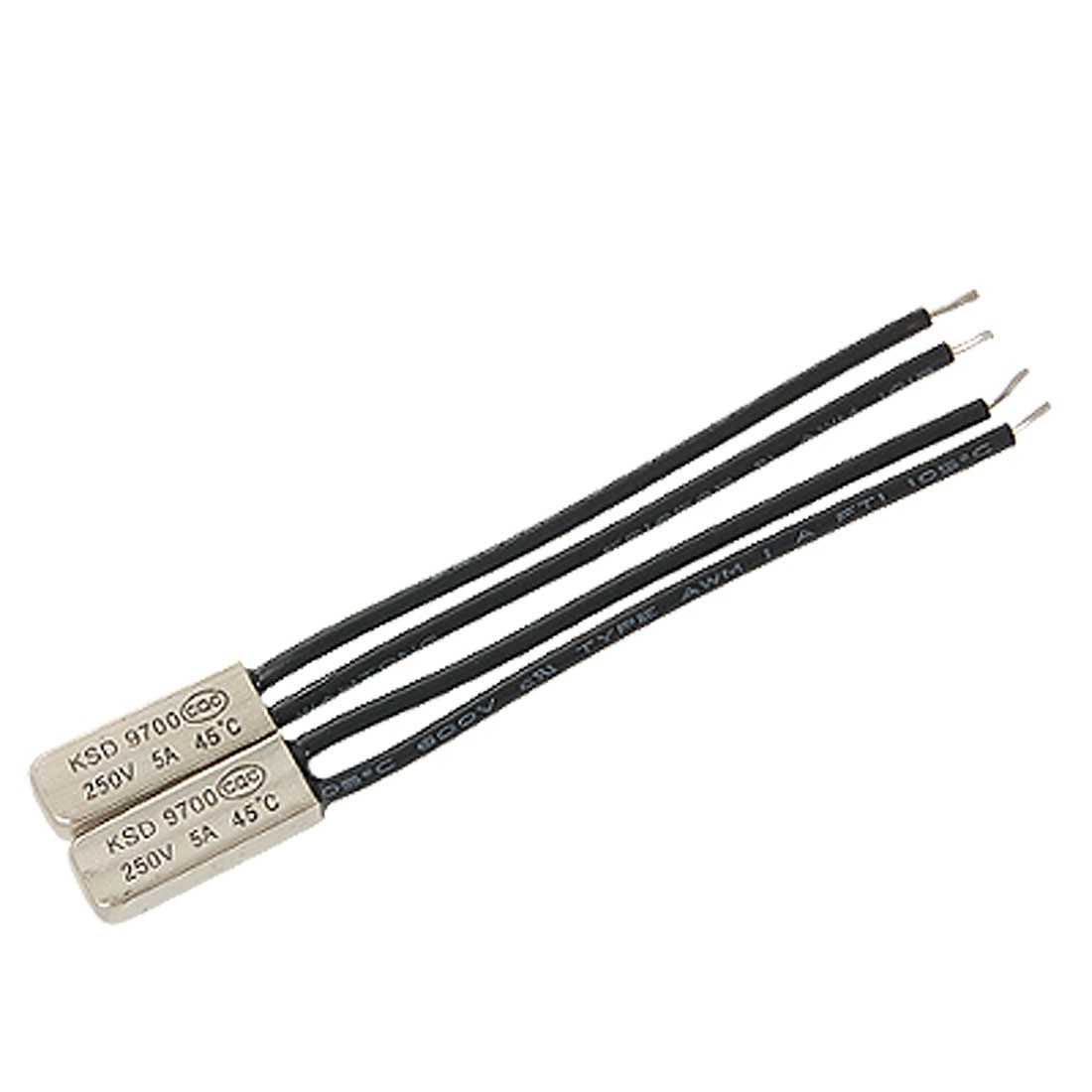 2pcs KSD9700 NC 45C Bimetal Thermostat Temperature Switch