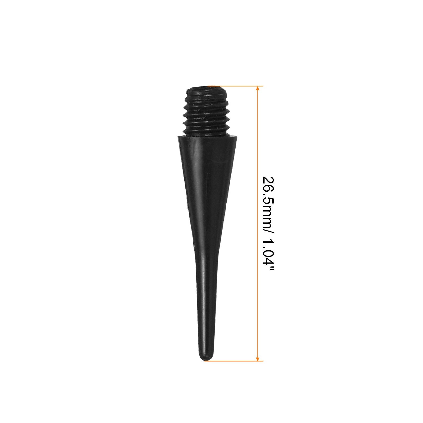 Plastic Dart Tips, 100 Pack 2BA Thread Soft Dart Tips, Black