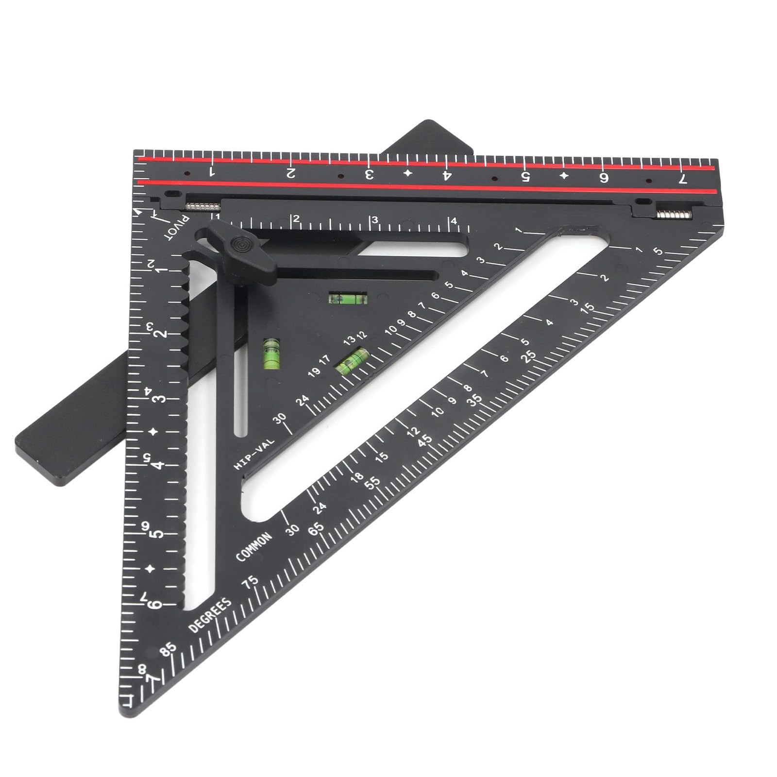 Folding Square Rafter Square with Level, Advanced Carpenter Square, Jig Block...