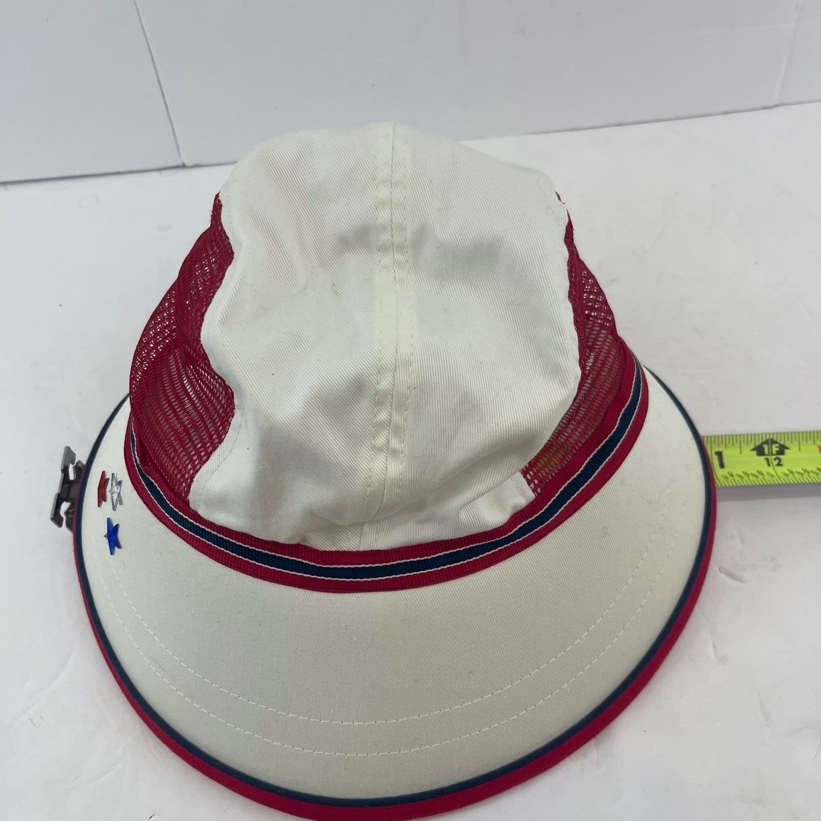 Wide Brim Bucket Hat Womens Patriotic Star Gems Nautical Coast Mesh 4th of Juiy