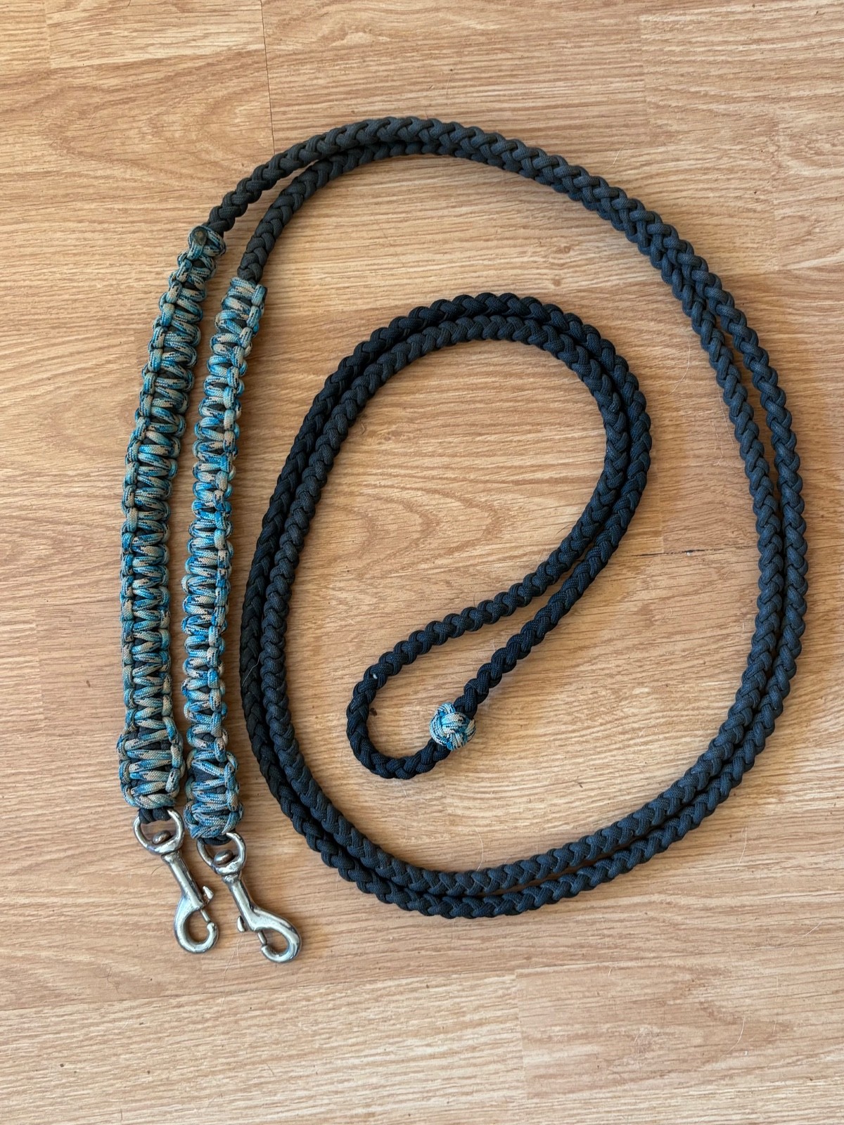 1pr. CUSTOM Made Reins Braided Paracord Loop Rein extra long length 11ft