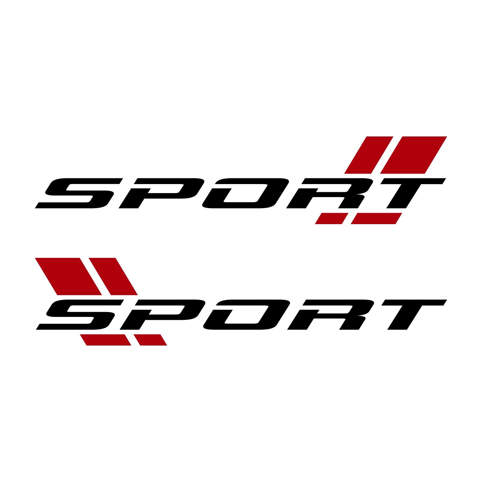 Pair Sport Decal Vinyl Stickers (Left & Right) for Cars Truck Racing Performance