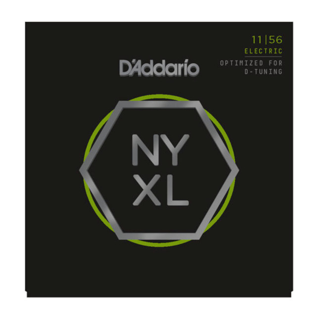 D'Addario NYXL1156 Electric Guitar Strings, Medium Top / Extra-Heavy Bottom