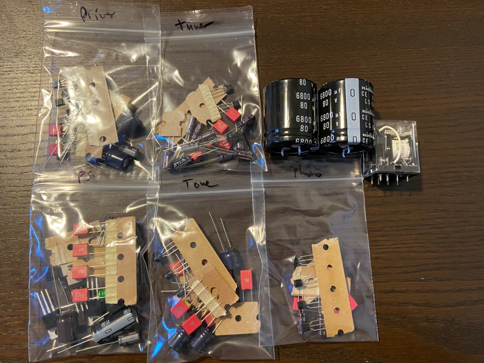 Sansui 771 Complete Rebuild Kit High-Quality Receiver Recap Caps Transistors