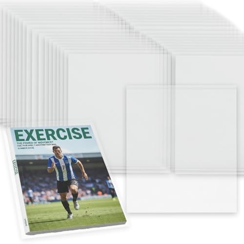 PCS Magazine Protectors Clear Plastic Sleeves, Resealable Magazine Bags 100