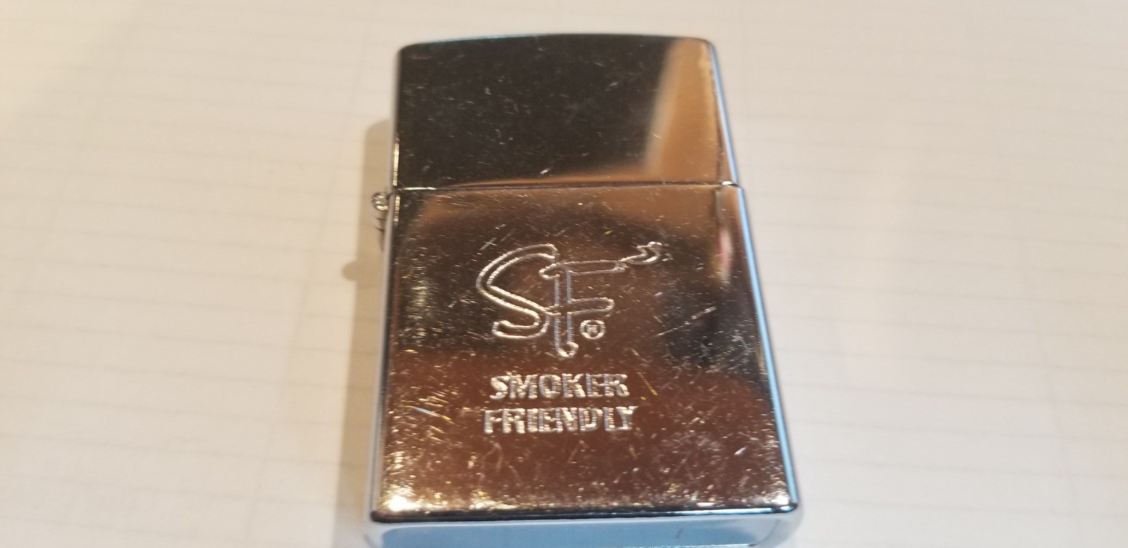 Cigarette Lighter  Working Silver tone  SF Smoker Friendly