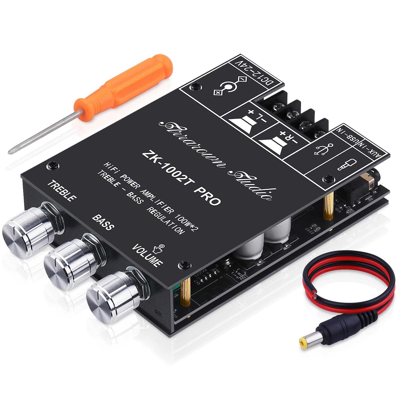 ARRAROWN ZK-1002T RPO 2.0 Channel Bluetooth 5.0 Amplifier Board