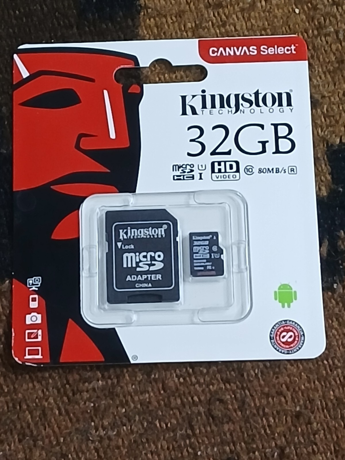 Kingston Micro SD 32GB HC I Class 10