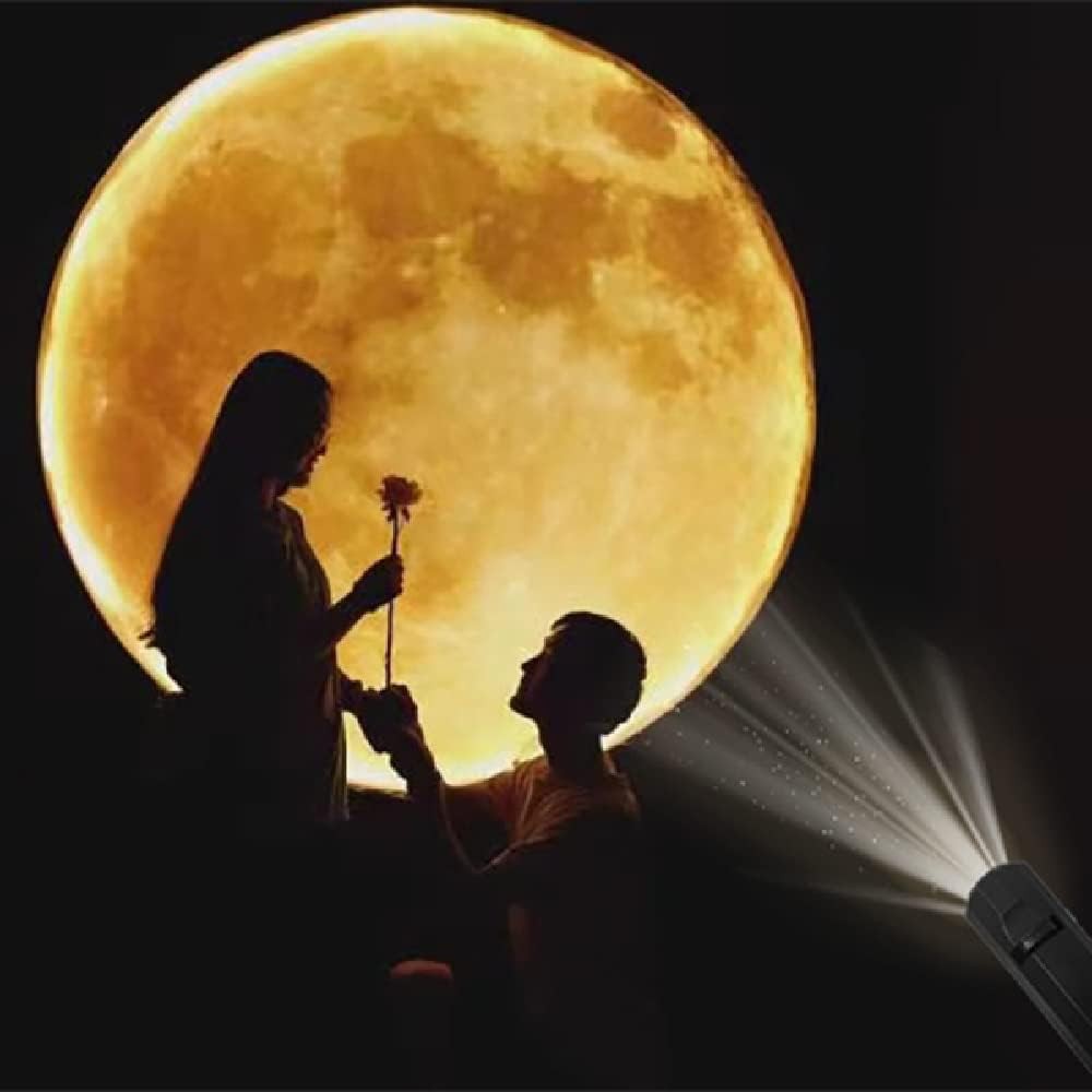 Galaxy Planet & Moon Projector Lamp LED 360° Rotating Night Light USB Powered US