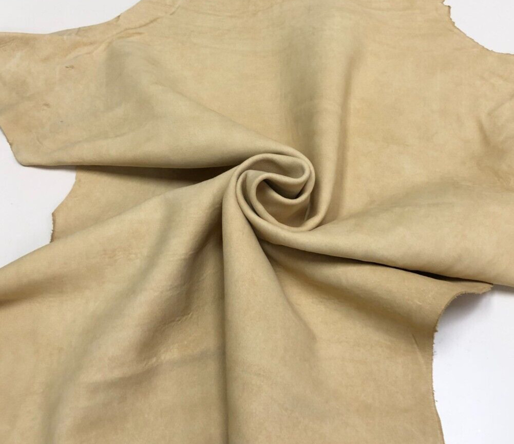 Lambskin Genuine Leather Hide Full Grain Natural Soft Craft DIY 8.75 Sq. Ft.