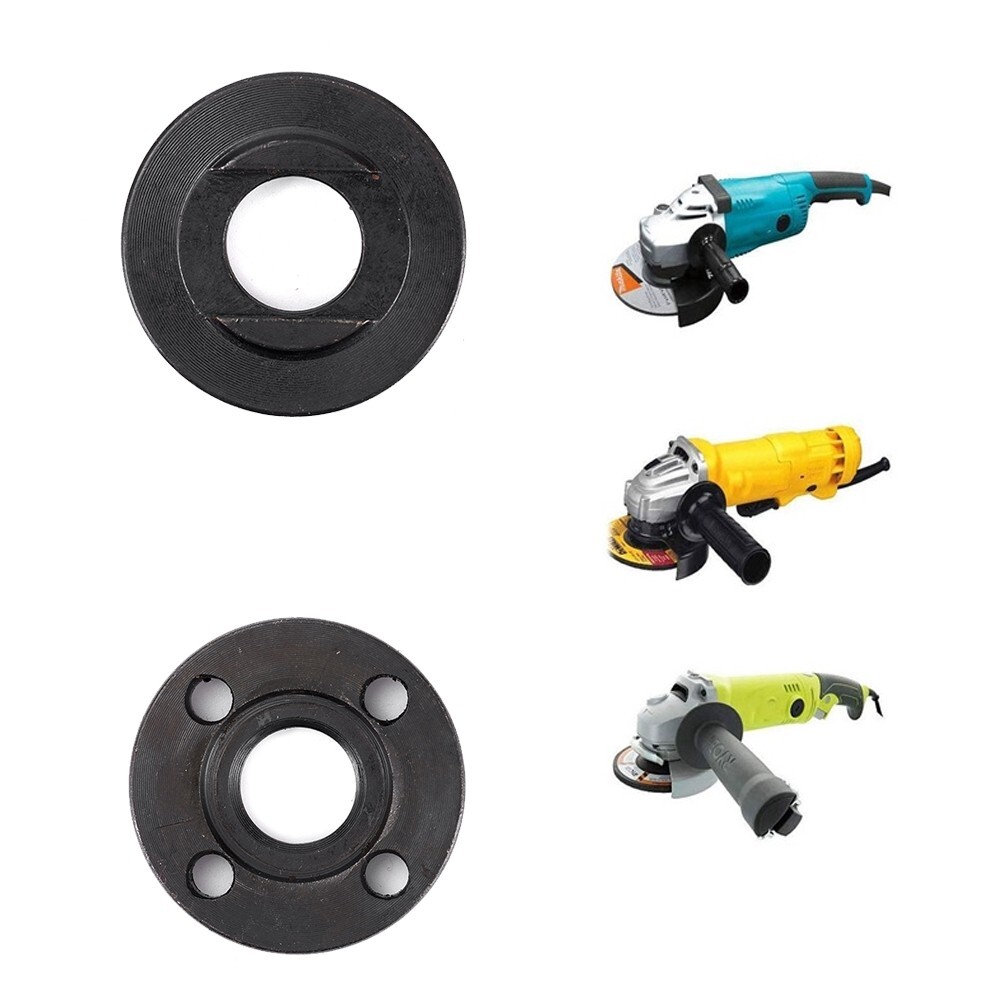 2pcs M16 Thread Replacement Angle Grinder Inner Outer Flange Nut Kit Tools