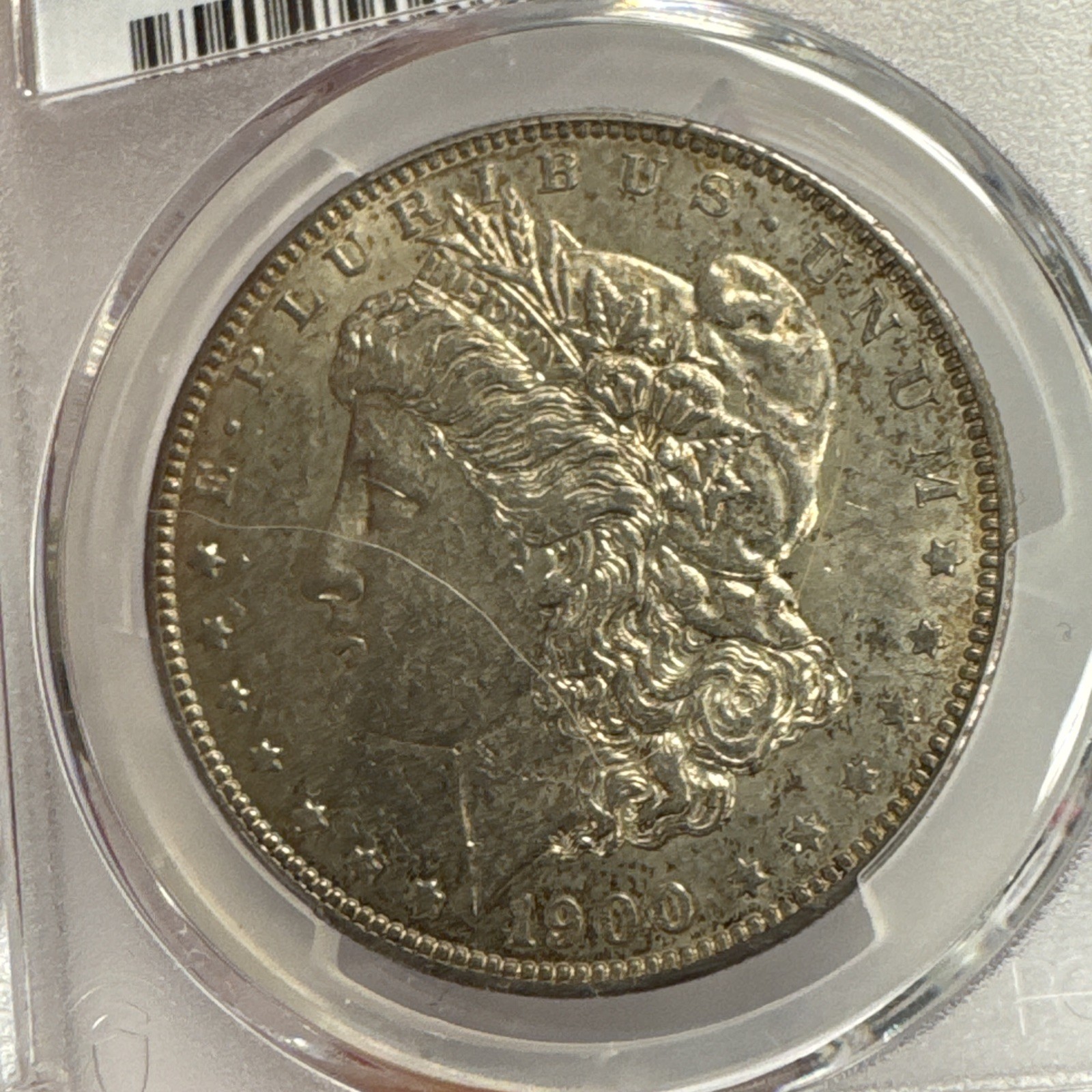 1900-S $1 Morgan Silver Dollar PCGS AU58