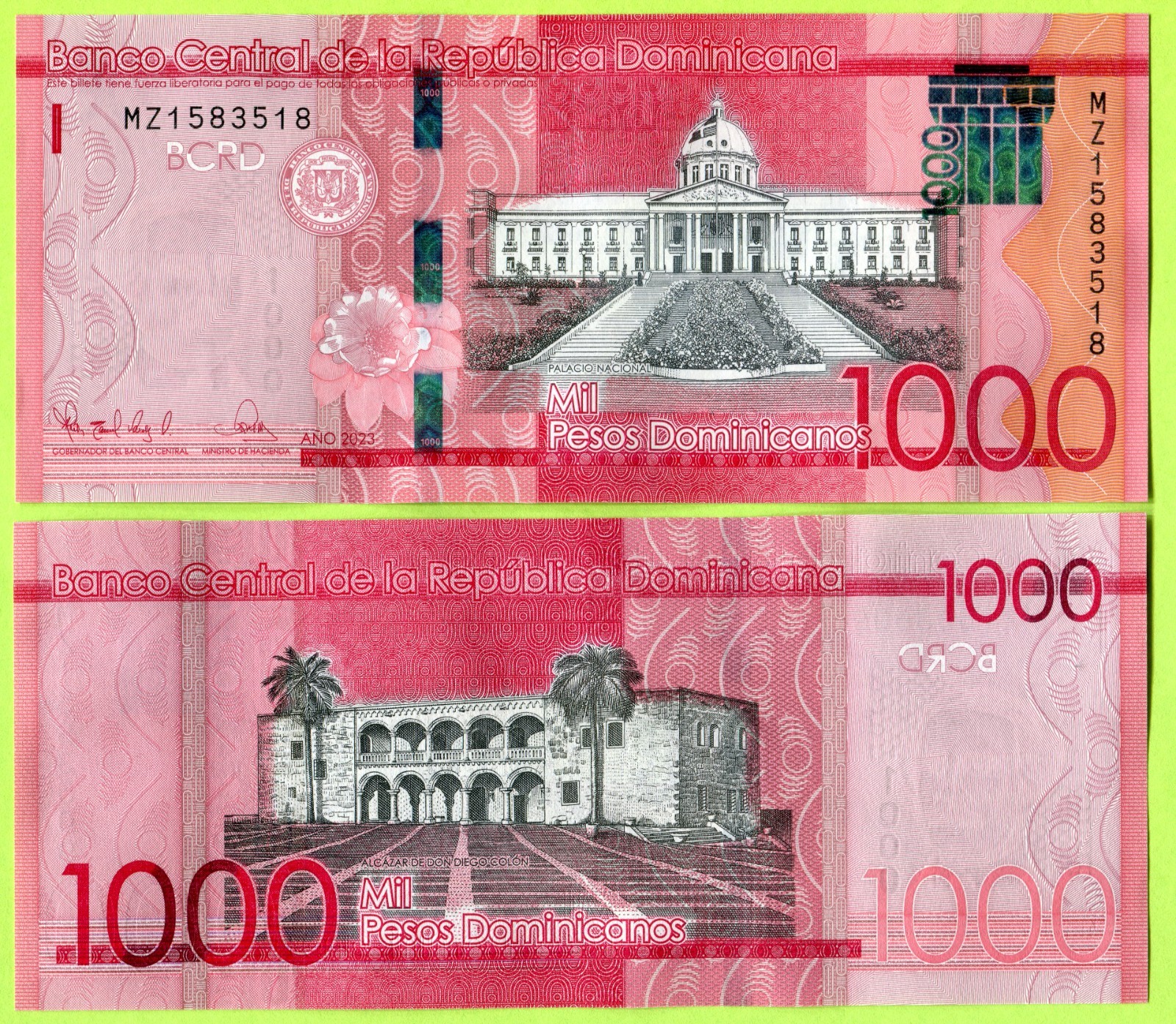 Dominican Republic 1000 Pesos 2023 P193h UNC
