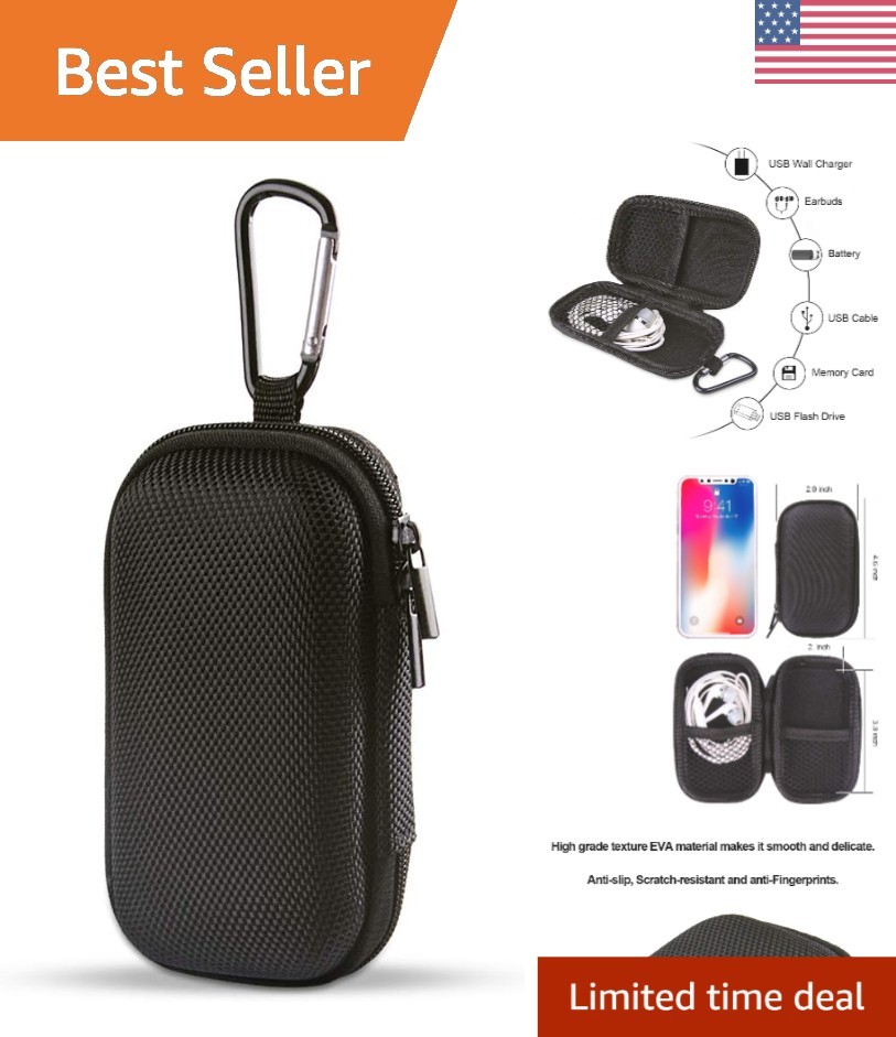 Lightweight Protective EVA Hard Shell Case for MP3 Players & Accessories - 6"