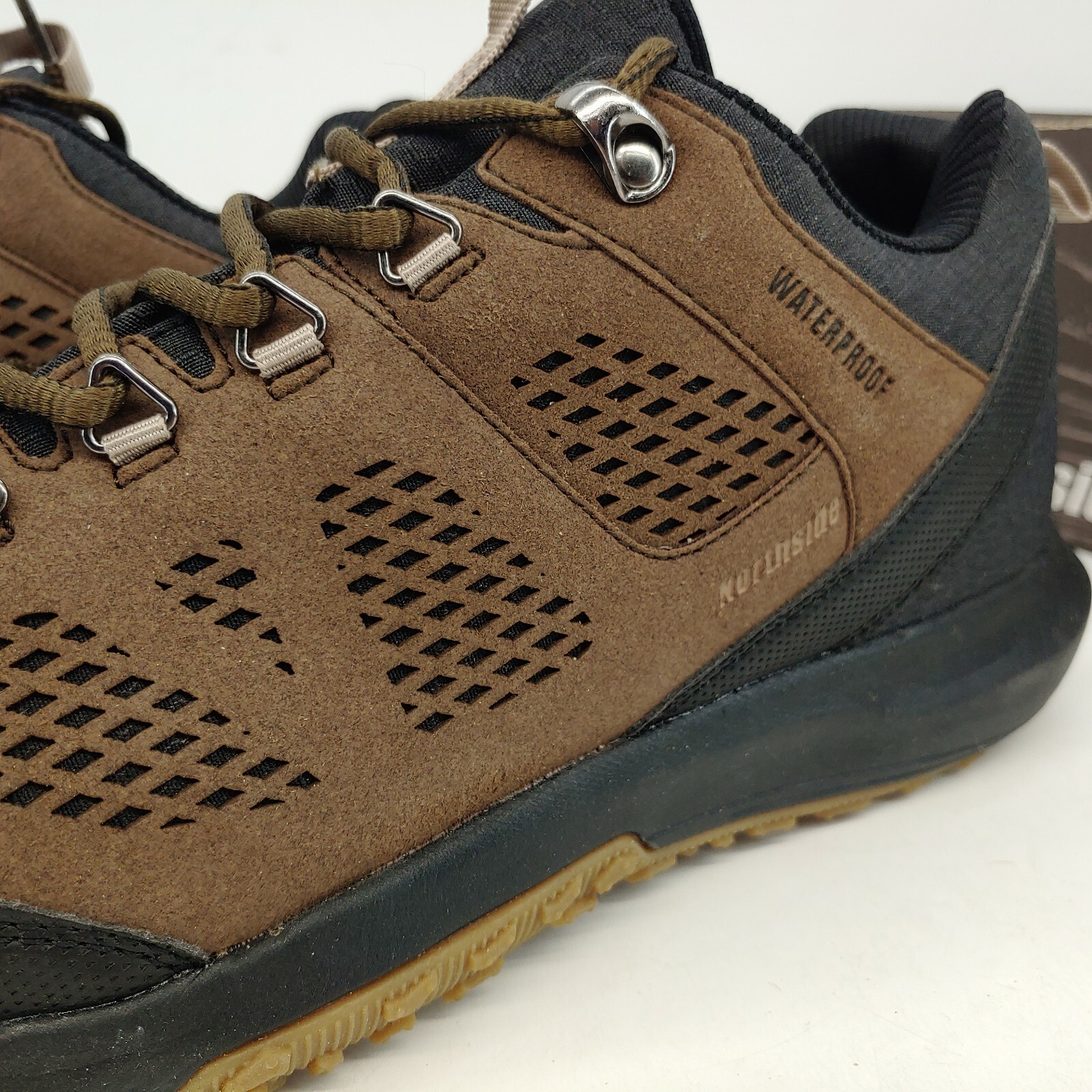Northside Benton Trail Hiker Low Sneaker Mens Size 10.5 Brown/Black Waterproof