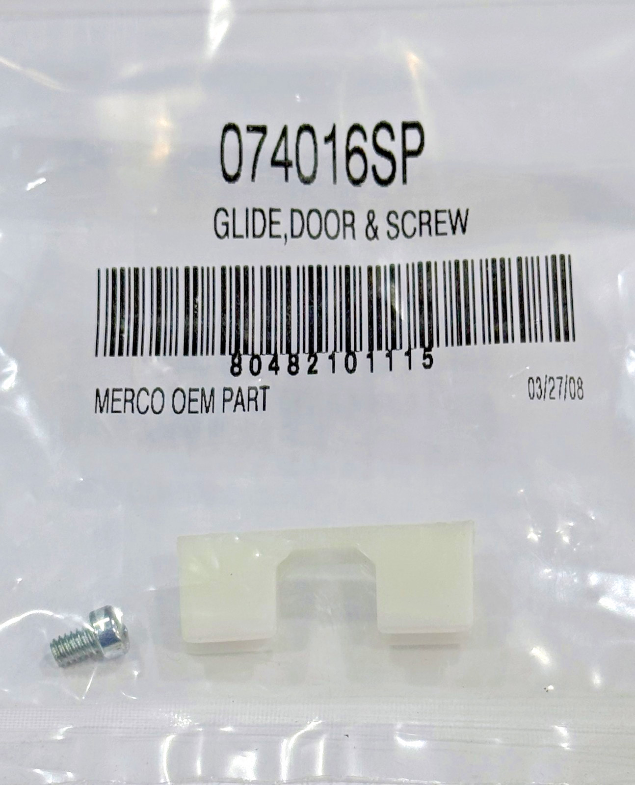 LINCOLN 074016SP DOOR GLIDE & SCREW MERCO GENUINE OEM