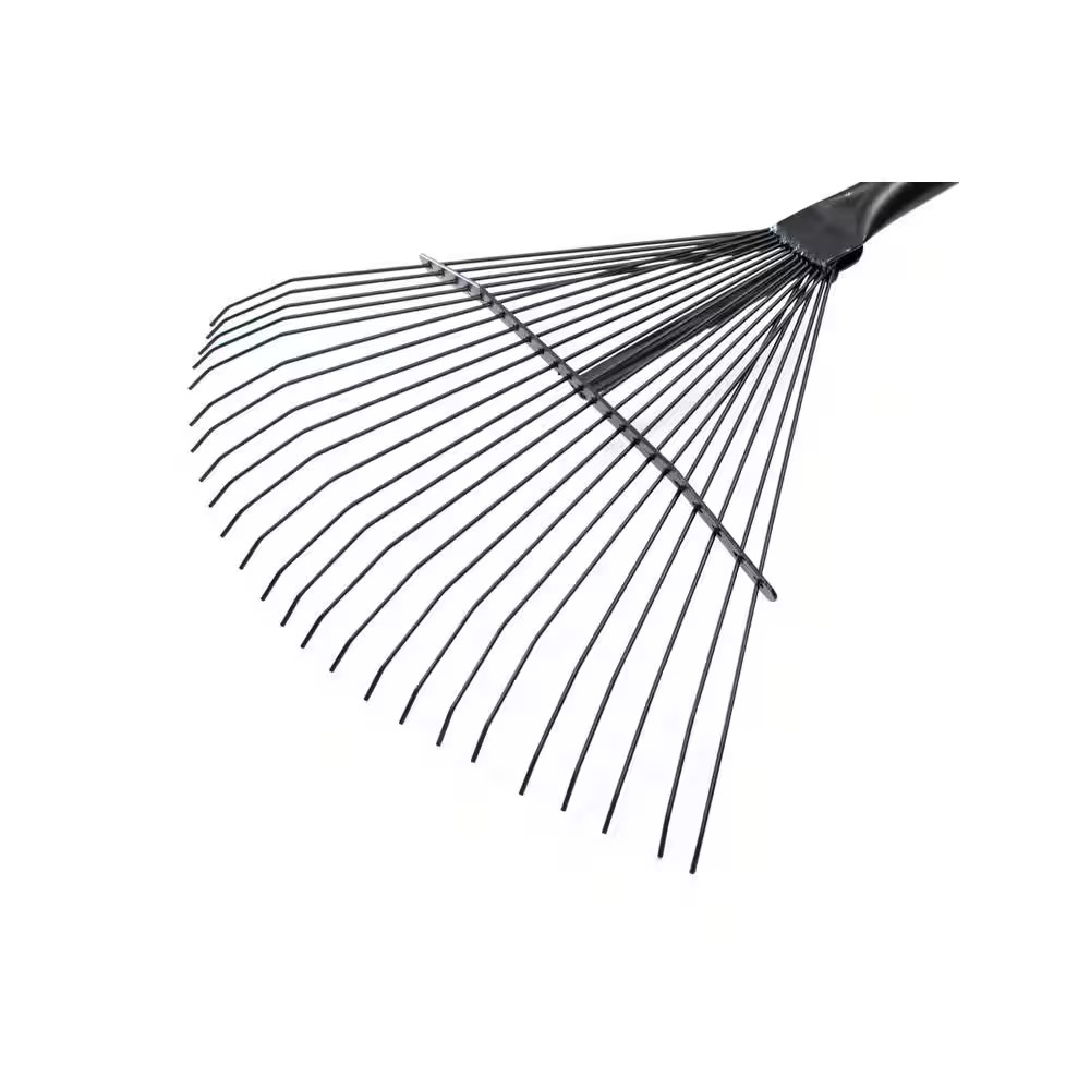 24-Tine Leaf and Thatching Rake with Fiberglass Handle