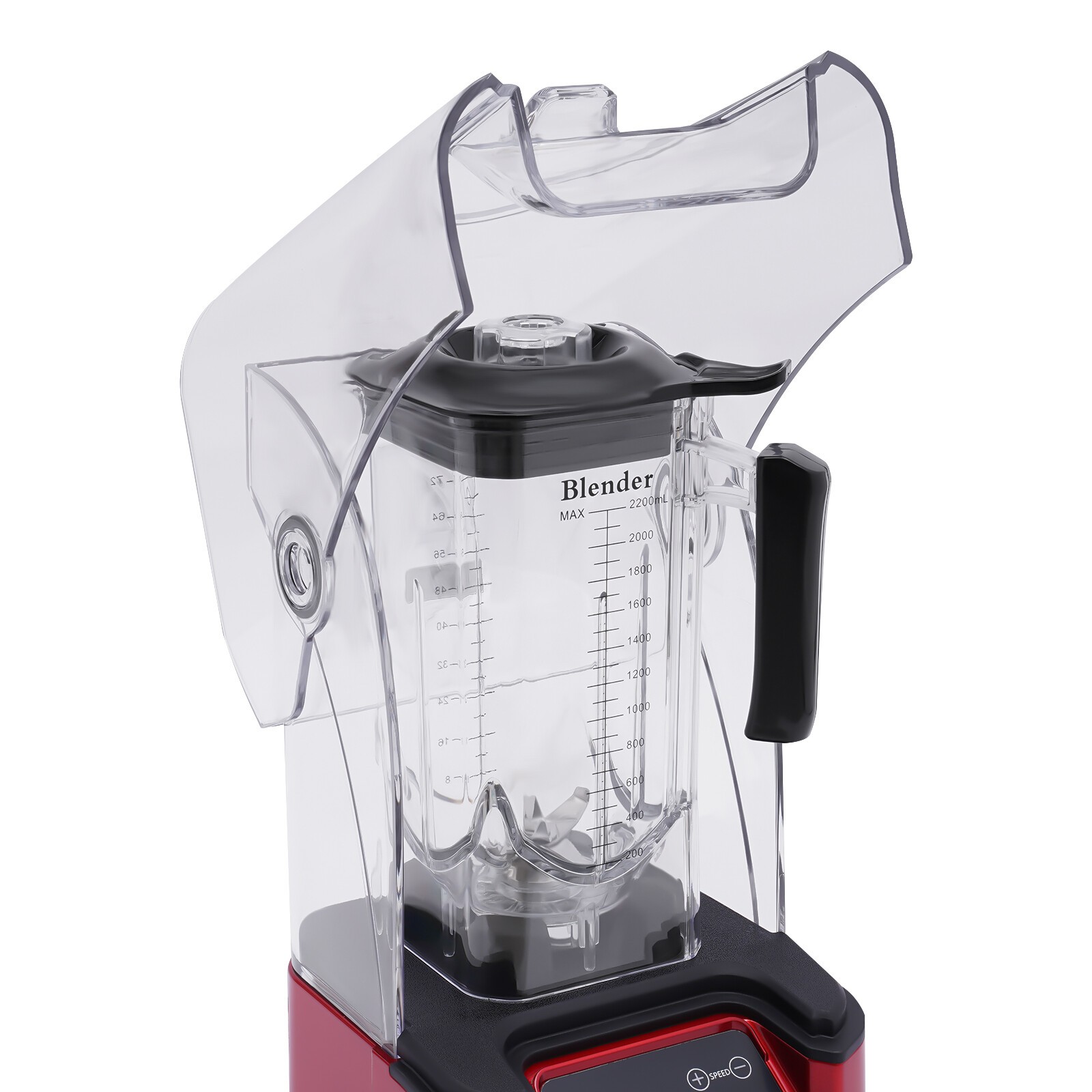 Professional Commercial Blender W/ Shield Quiet Sound Enclosure & Timer 2.2L