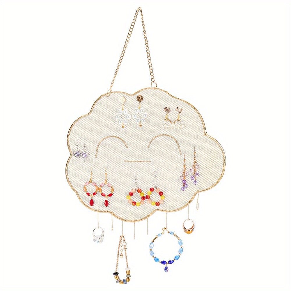 1pc Earring Holder Organizer Wall Jewelry Organizer Cloud Earring Hanging