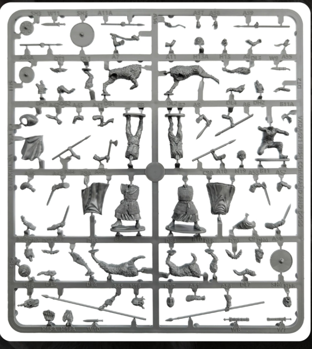 Victrix Irish Warriors Command Sprue | x9 28mm Miniatures