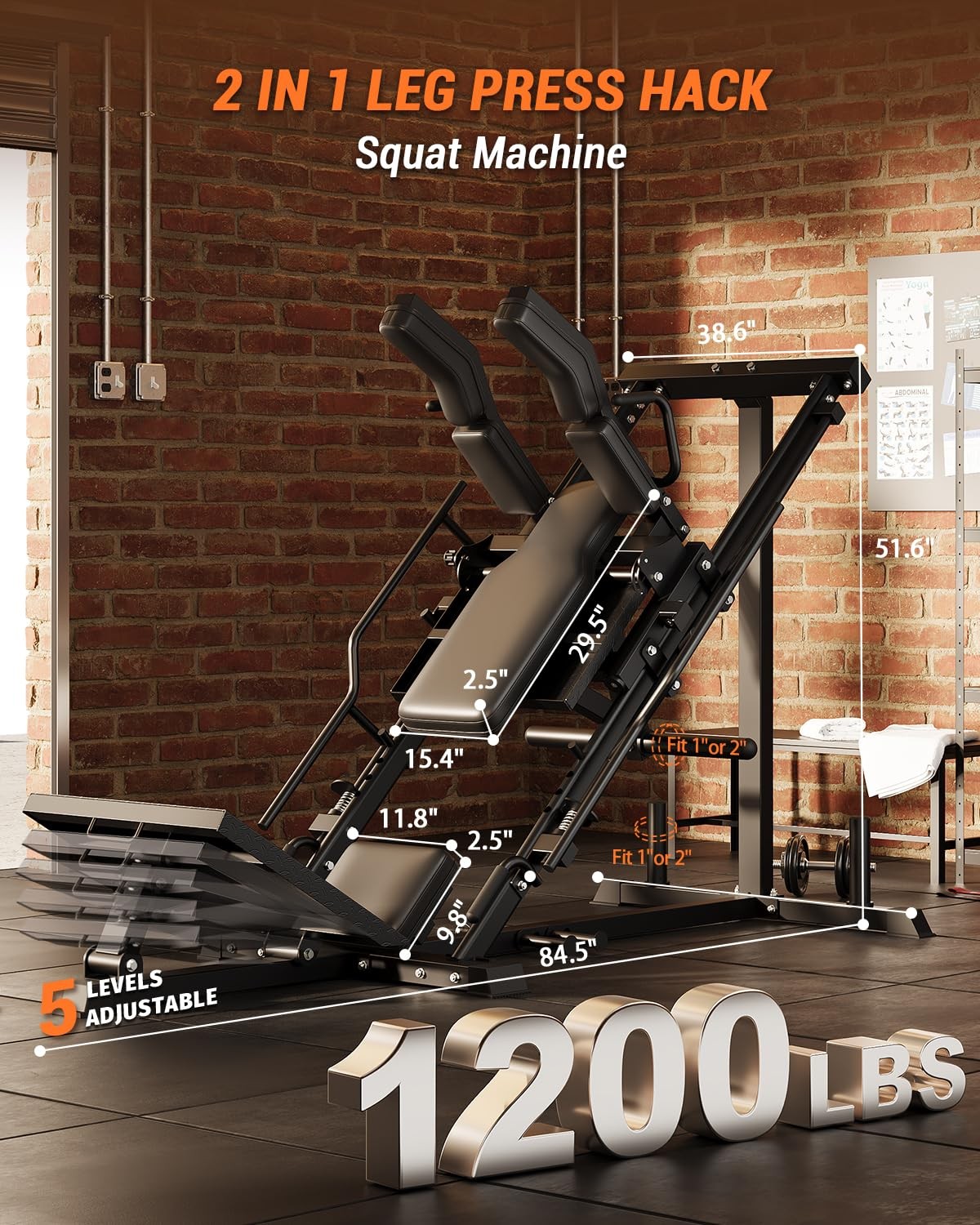 Leg Press Machines for Home Gym Professional Hack Squat Machine Workout Training