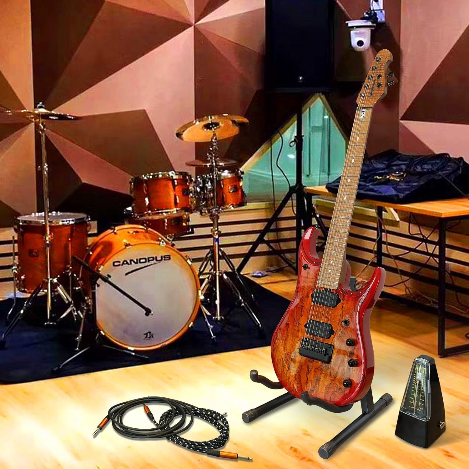 Guitar Stand Universal Foldable Folding A-Frame Instruments Holder Portable
